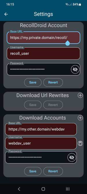 RecollDroid screenshot