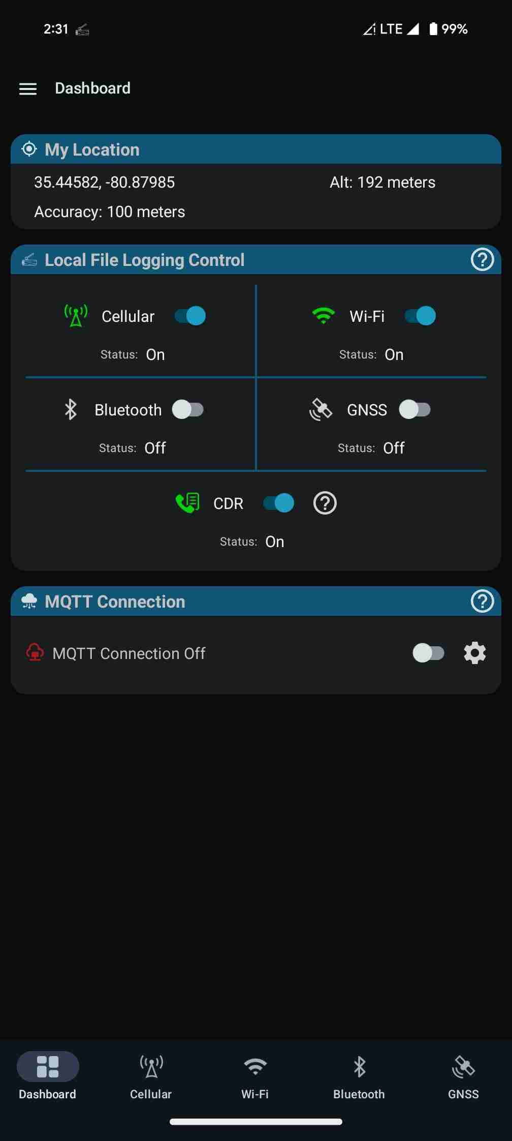 Network Survey screenshot