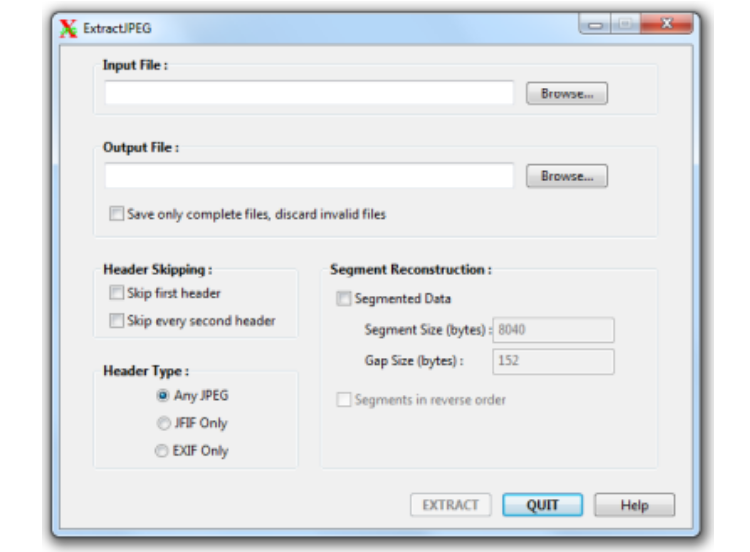 ExtractJPEG screenshot