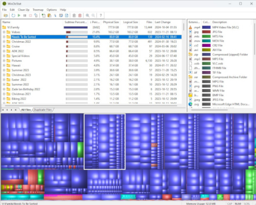 WinDirStat screenshot