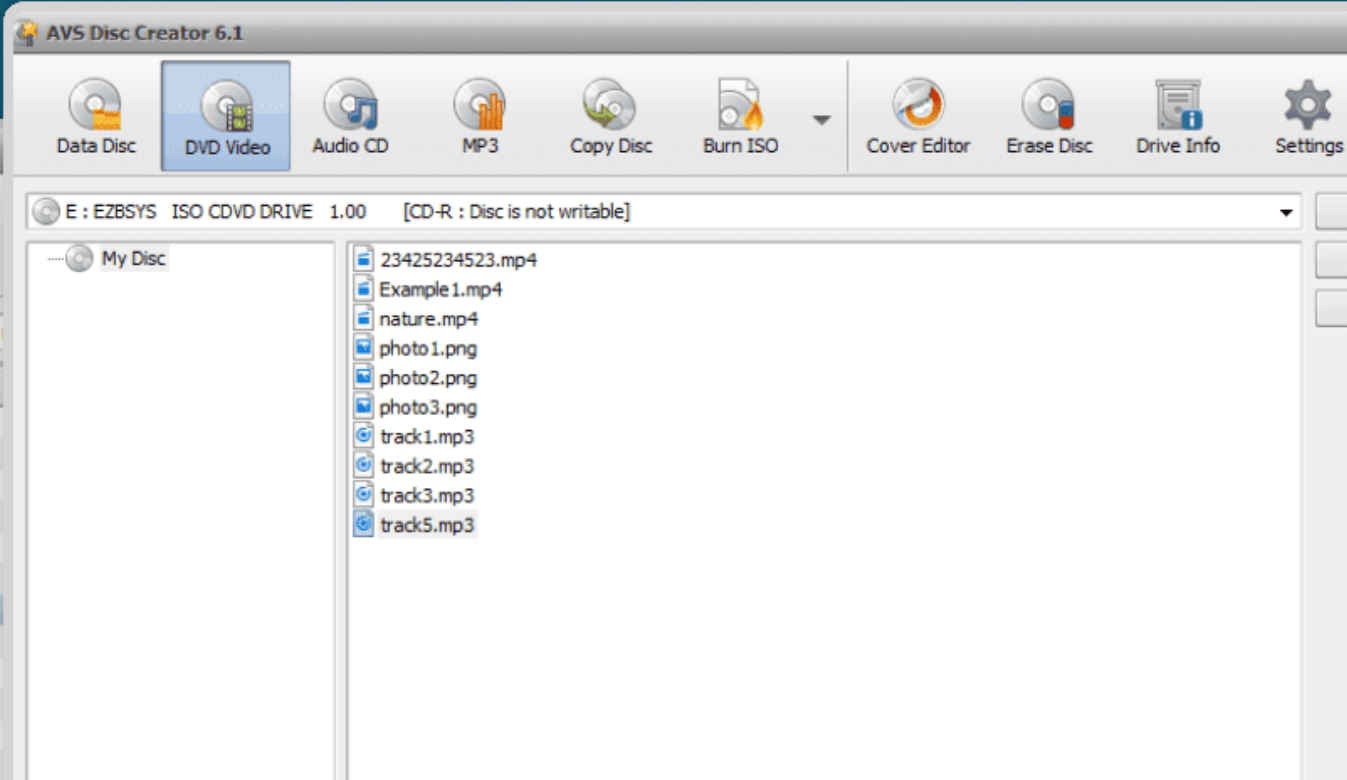 Free AVS Disc Creator screenshot