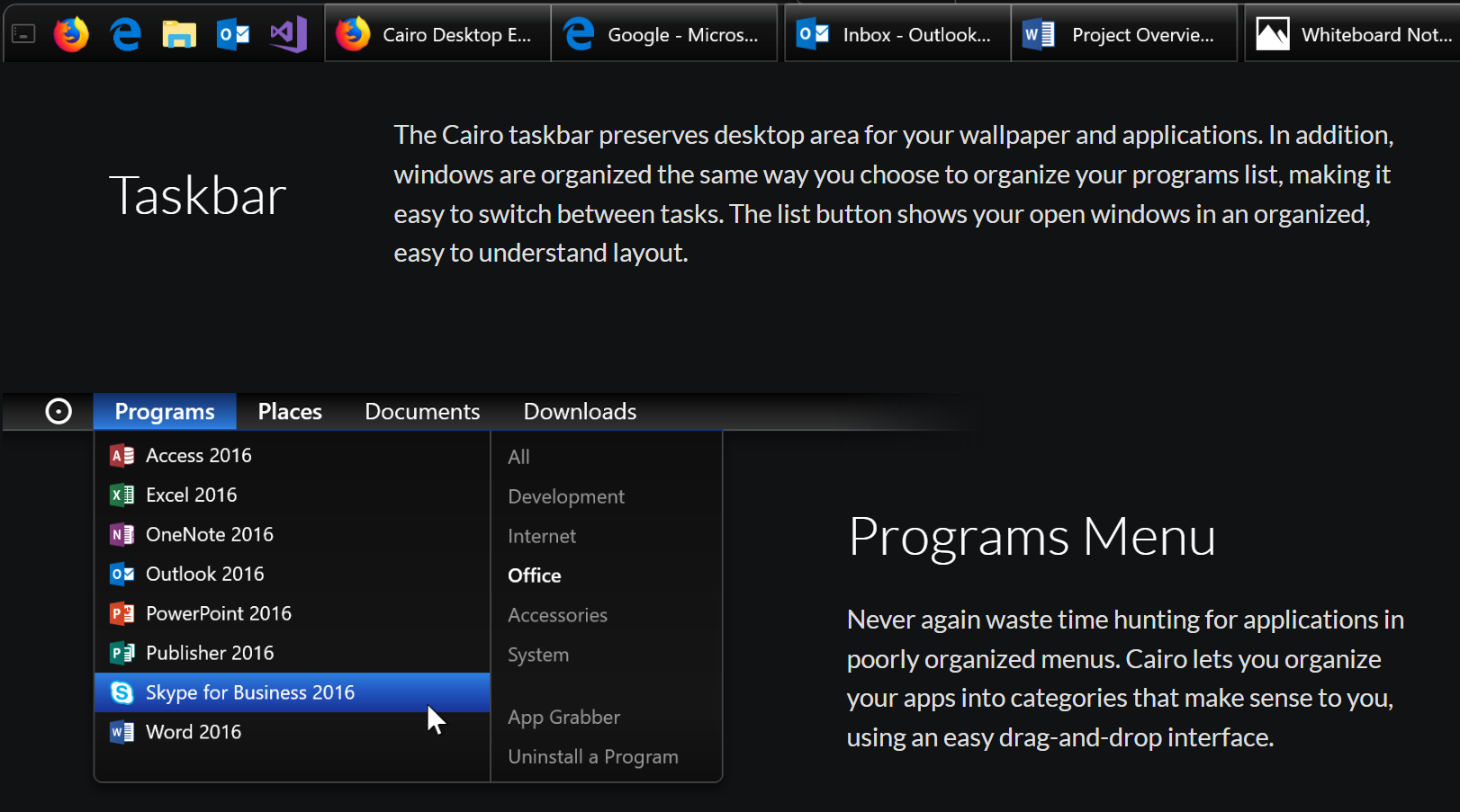 Cairo Desktop screenshot