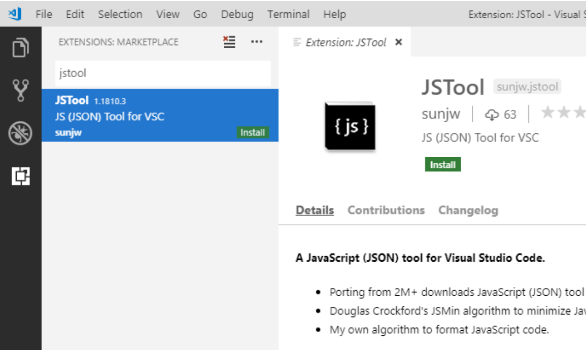JSToolNpp screenshot