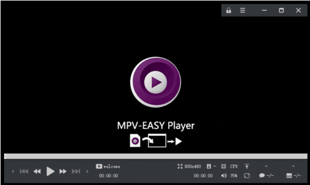 MPV-EASY Player screenshot