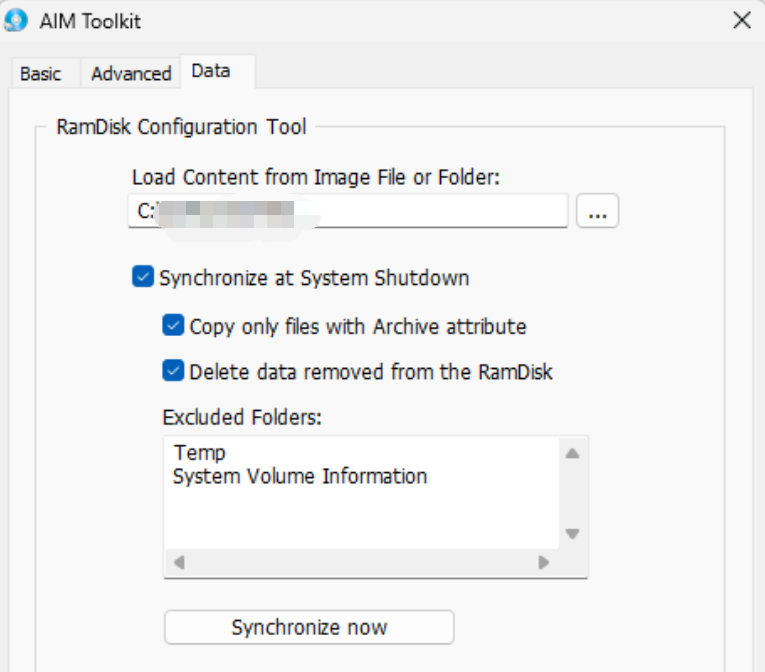 AIM Toolkit screenshot