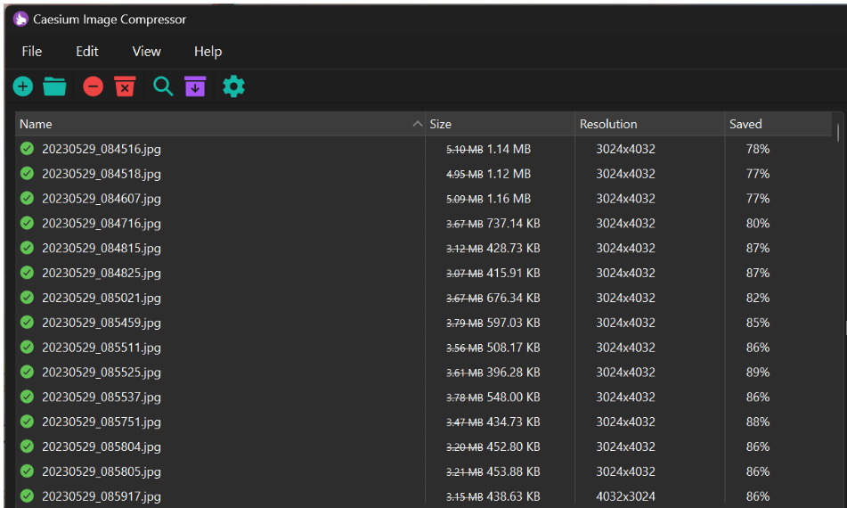 ImageSlim screenshot