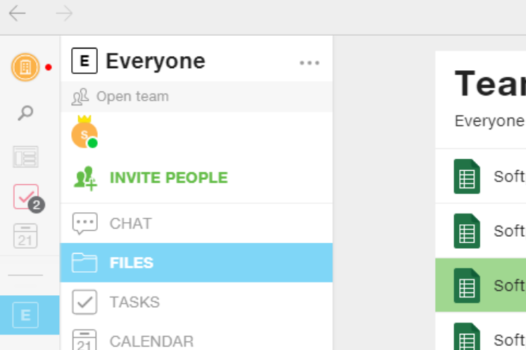 Samepage screenshot