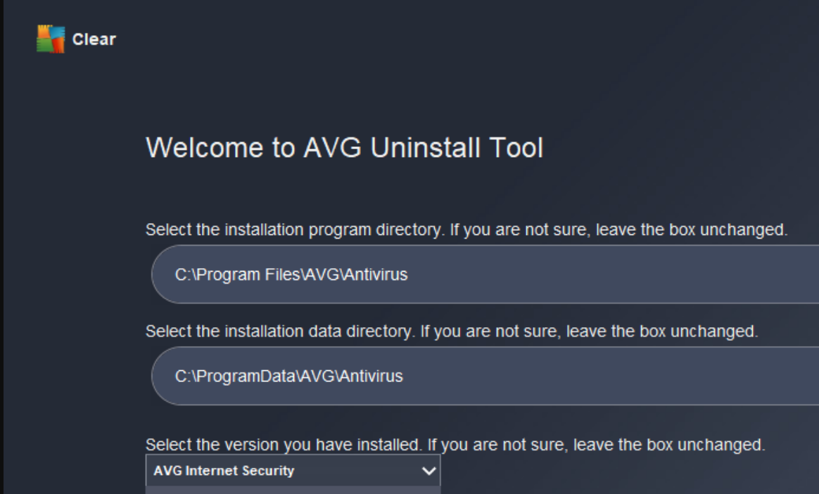 AVG Clear screenshot