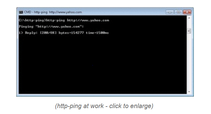http-ping screenshot