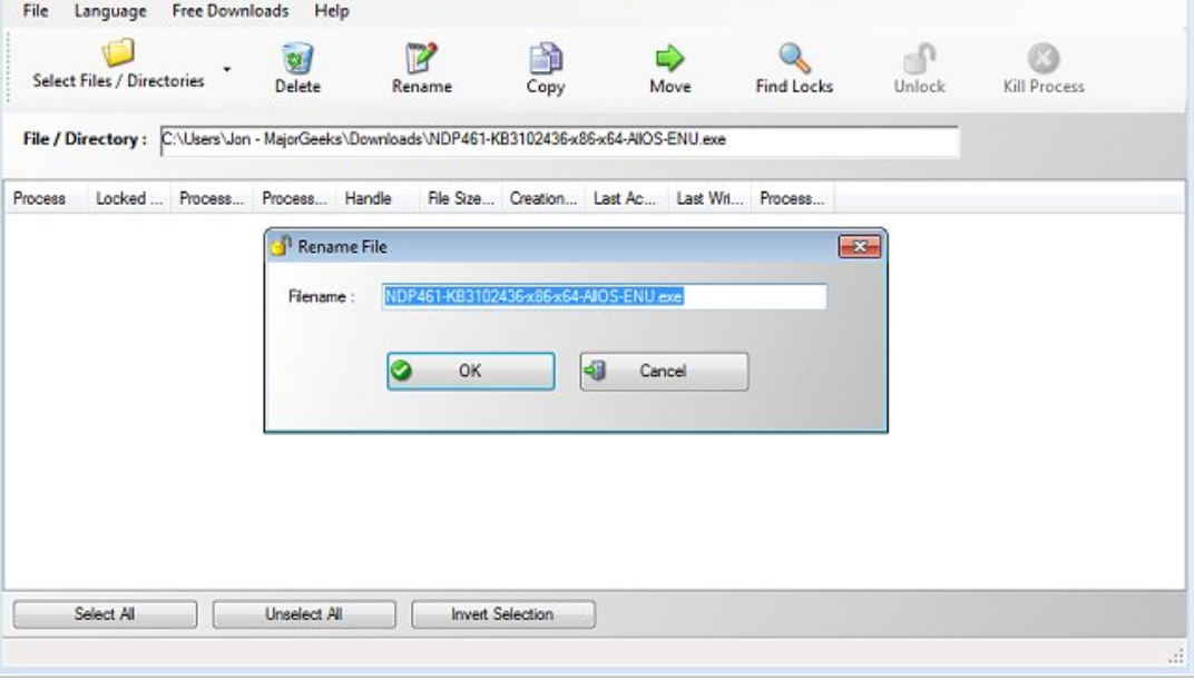 Free File Unlocker screenshot