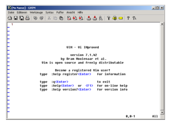 GVim screenshot