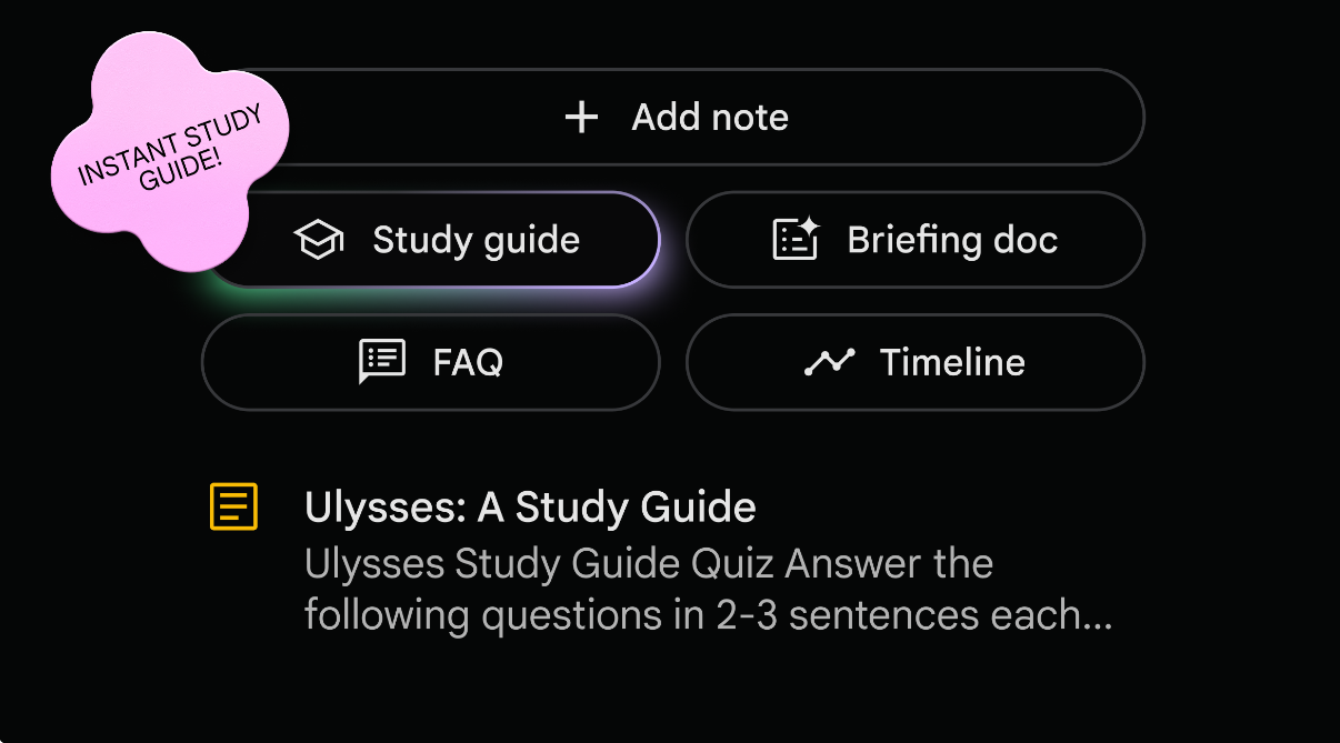 Notebook LM screenshot