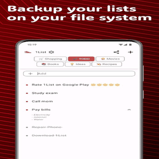 1List screenshot