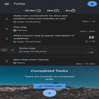 Super Productivity screenshot