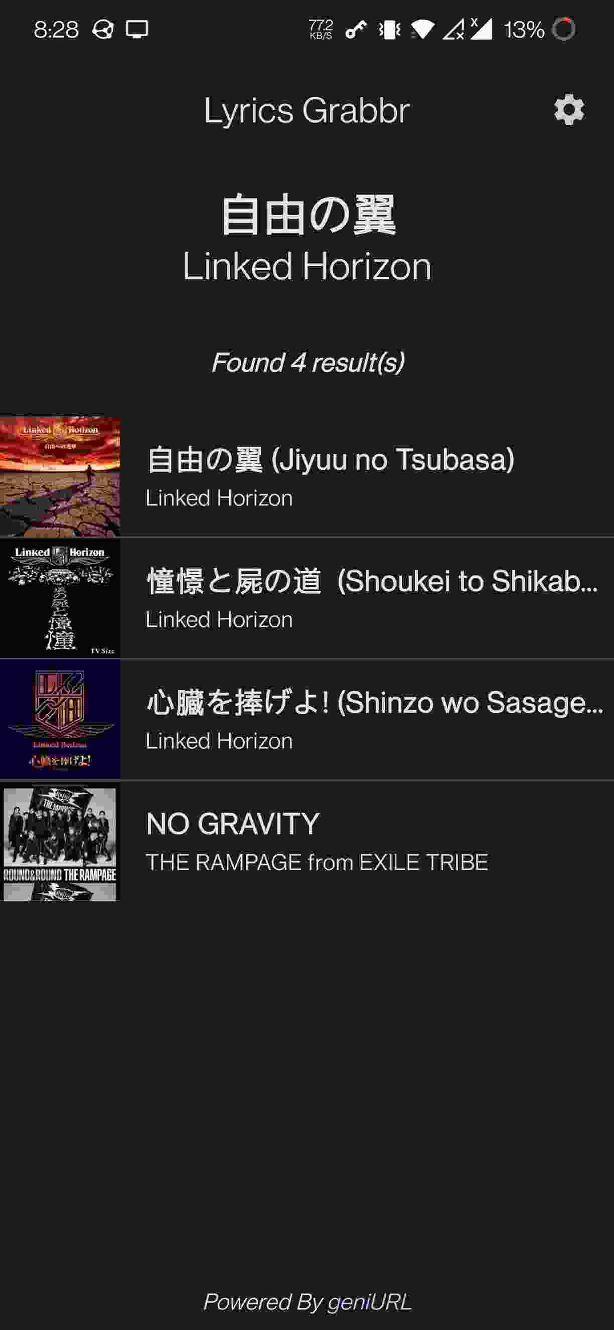 Lyrics Grabbr screenshot