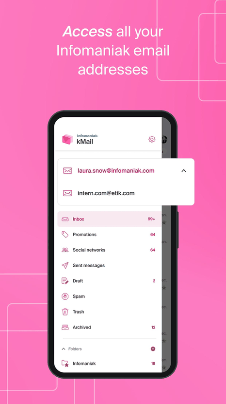Infomaniak Mail screenshot